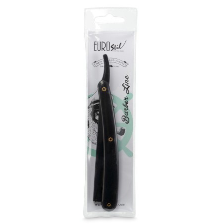 NAVALLA NEGRE BARBER LINE MÀNEC PLÀSTIC