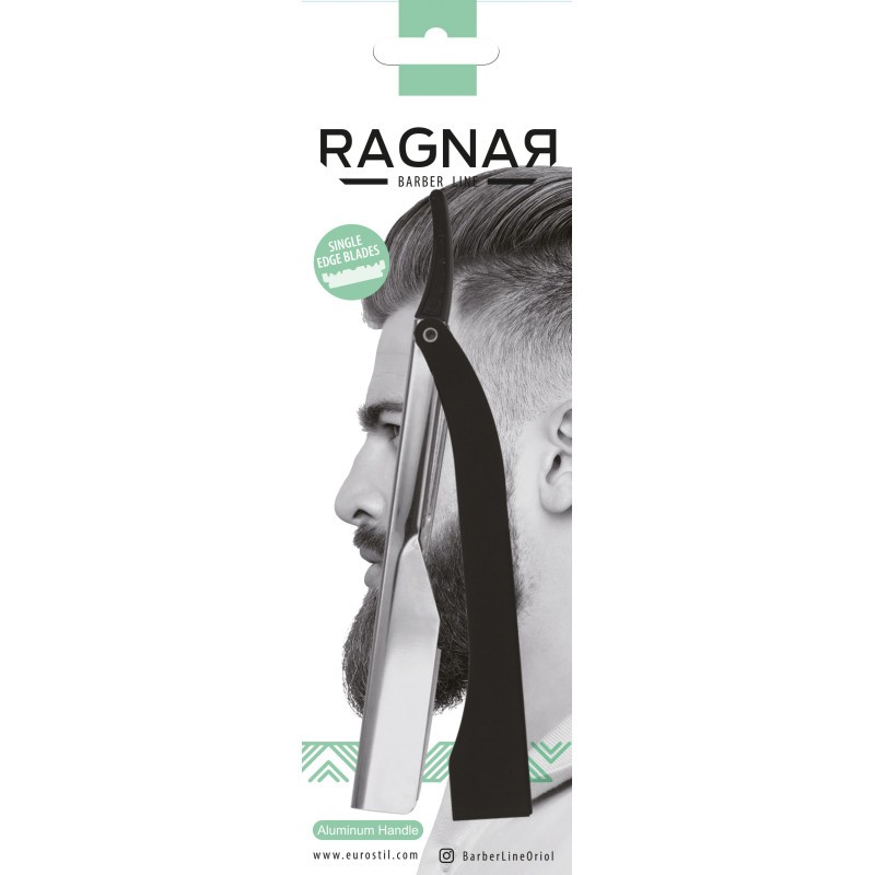 NAVALLA RAGNAR MÀNEC METALICO NEGRE