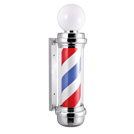 POLO BARBER CROMADO AMB ESFERA LLUMINOSA