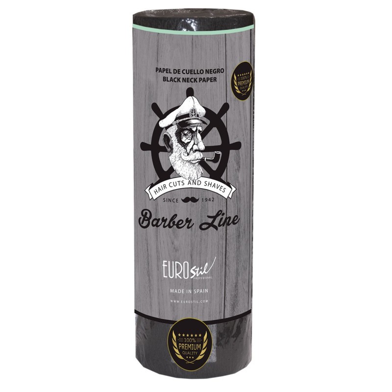 PACK 5 ROTLLOS PAPER NEGRE COLL BARBER LINE