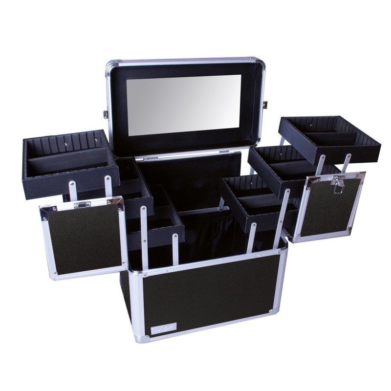 MALETA TROLLEY NEGRA 36X22X42CM