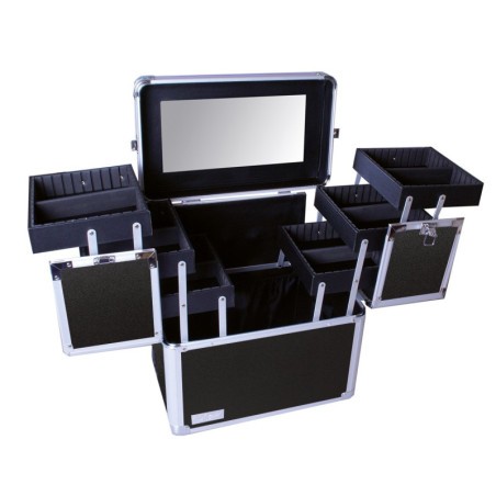 MALETA TROLLEY NEGRA 36X22X42CM
