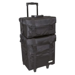 MALETA DOBLE NYLON NEGRE 40