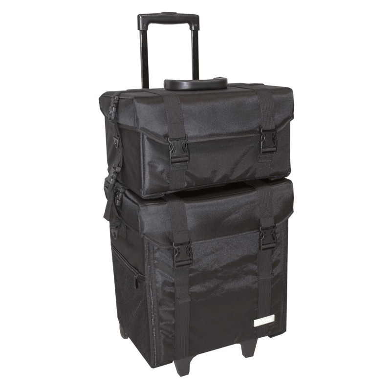 MALETA DOBLE NYLON NEGRE 40