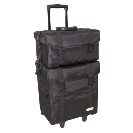 MALETA DOBLE NYLON NEGRE 40
