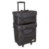 MALETA DOBLE NYLON NEGRE 40