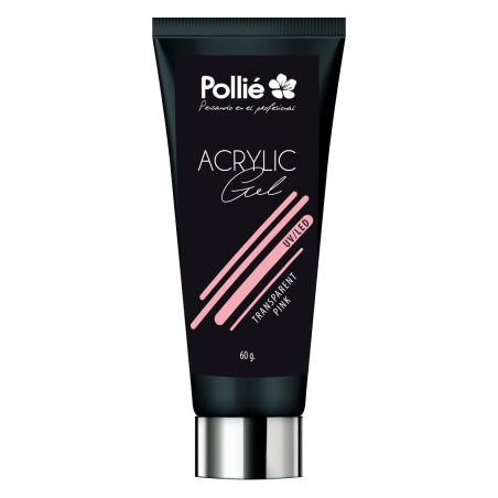 ACRYLIC-GEL TRANPARENT PINK 60 GRAMS