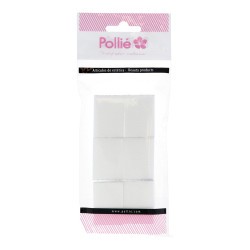 PACK DE 12 UNITATS BOSSA 6 MINI BLOC 2 CARES 120/120 BLANC
