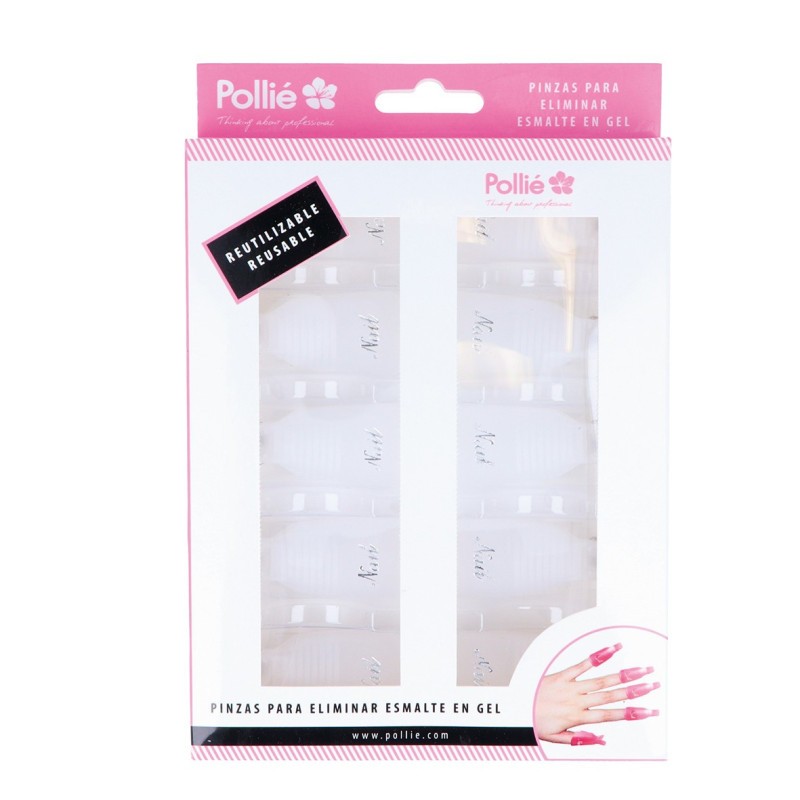 CLIPS BLANCS SOAK OFF REMOURE 10 UNITATS