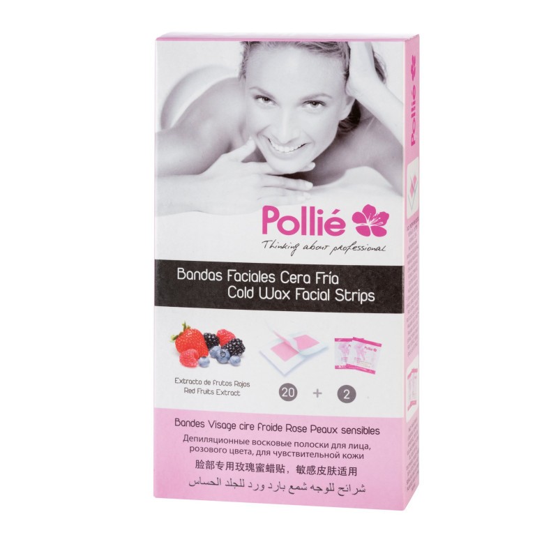 ESTOIG 20 BANDES CERA FACIAL FRUITS VERMELLS