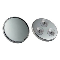 MIRALL 7X DIÀMETRE 15CM 3 VENTOSES CROMAT RODÓ