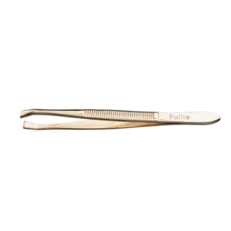 PINÇA DEPILAR 8 CM. DAURADA