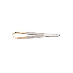 PINÇA DEPILAR 8 CM. PUNTA DAURADA