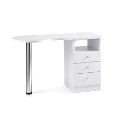TAULA MANICURA FUSTA BLANCA 121X51X77CM