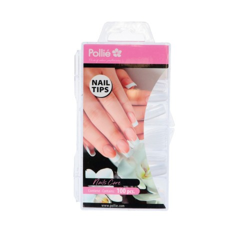 TIPS TRANSPARENTS SQUARE 100 UNITATS