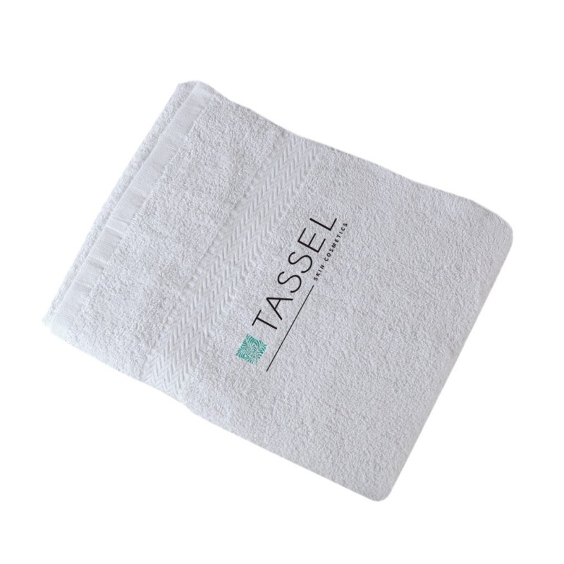 TOVALLOLA 100% COTÓ 100X180 BLANCA TASSEL