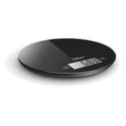 BALANÇA DIGITAL NEGRA RODONA 5 KG.(1 GRAM)