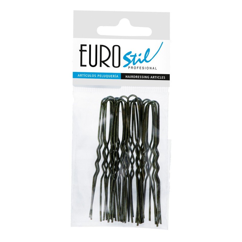 PACK DE 12 UNITATS BOSSA 20 FORQUETES BRONZE MONYO ONDULADES 75MM