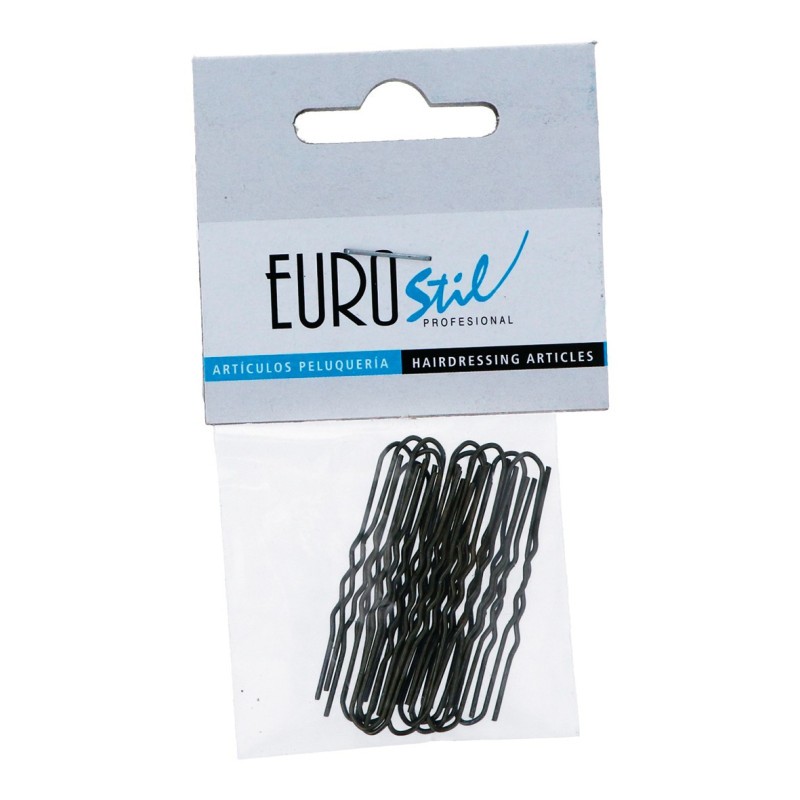PACK DE 30 UNITATS BOSSA 20 FORQUETES INVISIBLE BRONZE EUROSTIL 40MM