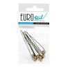 PACK DE 12 UNITATS BOSSA 6 FORQUETES ADORN PERLA DAURADA GRAN