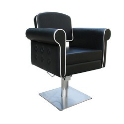 CADIRA STYLE NEGRA PEU QUADRAT