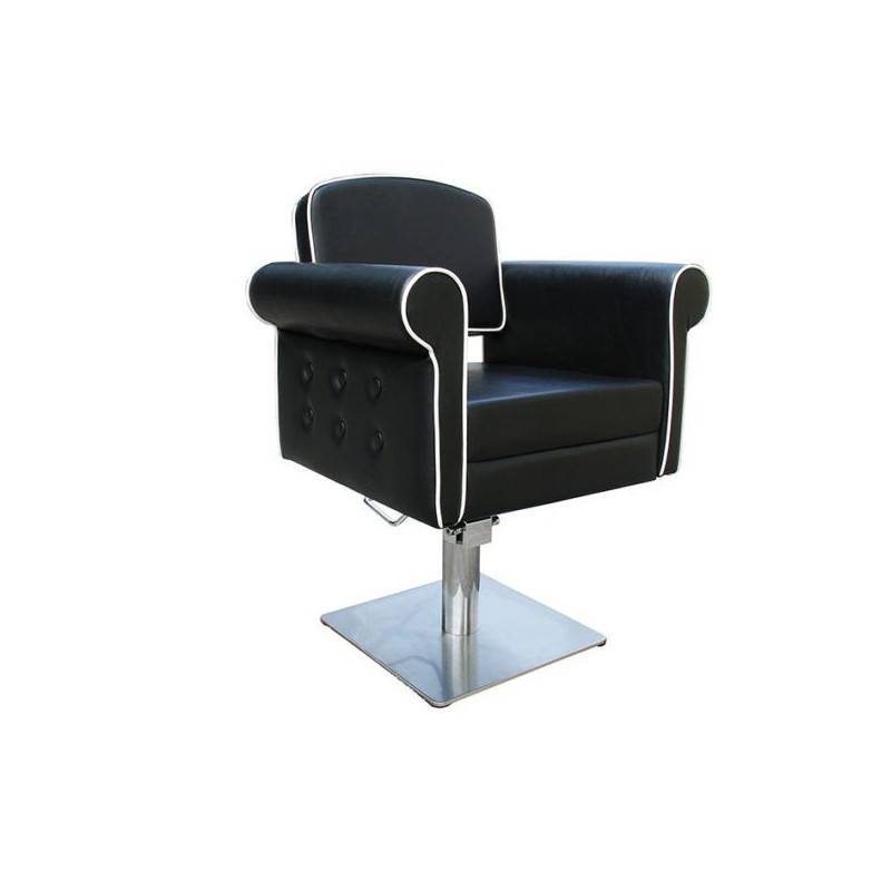 CADIRA STYLE NEGRA PEU QUADRAT