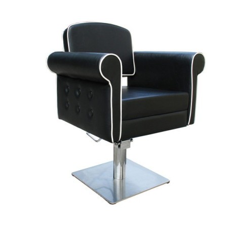CADIRA STYLE NEGRA PEU QUADRAT