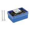 CAIXA 300 CLIPS BOLA BRONZE EUROSTIL 50 MM