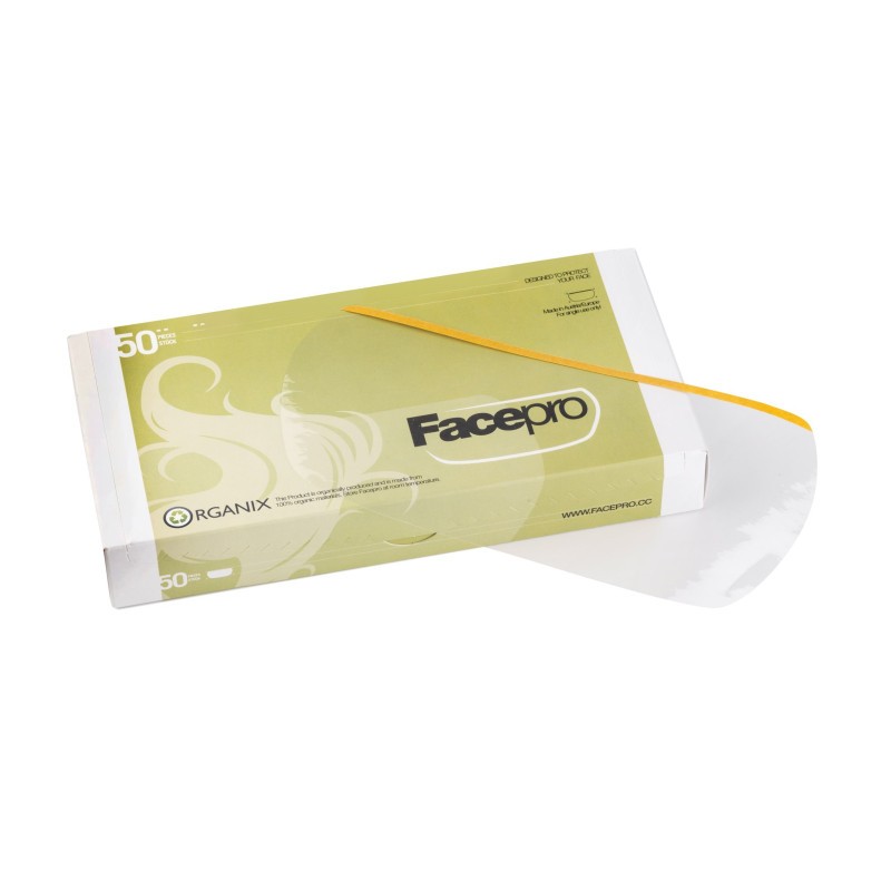 CAIXA 50 PROTECTORS FACIALS FACEPRO ORGÀNICS