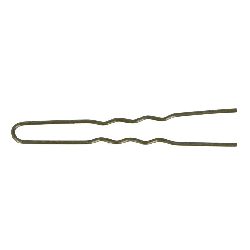 CAIXA 400 PINCS INVISIBLES BRONZE EUROSTIL 65 MM