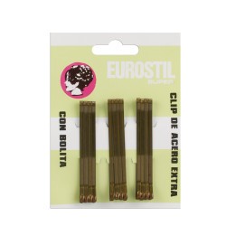 CARTRÓ 12 CLIPS EUROSTIL BRONZE 55 MM
