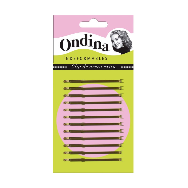 CARTRÓ 12 CLIPS ONDINA BRONZE 70 MM