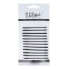 CARTRÓ 12 CLIPS ONDULATS NEGRE MAT 65 MM