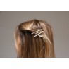 CLIP DAURAT LLARG AMB PERLES 2 UNITATS
