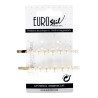 CLIP DAURAT LLARG AMB PERLES ASSORTIDES 2 UNITATS