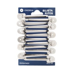 PACK DE 12 UNITATS 12 PINCES METÀL·LIQUES MITJANES