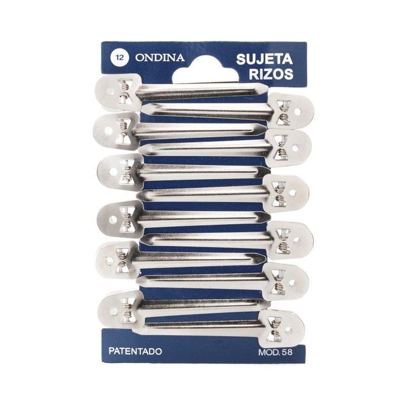PACK DE 12 UNITATS 12 PINCES METÀL·LIQUES MITJANES