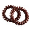 PACK DE 2 GOMES ESPIRAL GRANS 55MM MARRONS