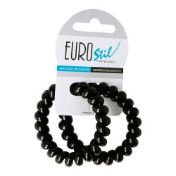PACK DE 2 GOMES ESPIRAL GRANS 55MM NEGRES