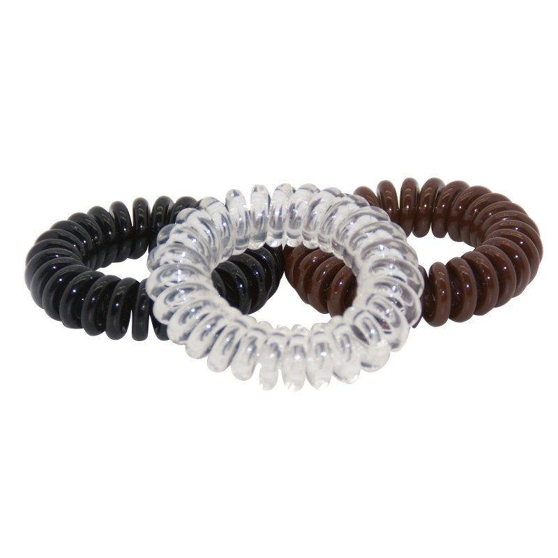 PACK DE 2 GOMES ESPIRAL MITJANES 45MM NEGRA