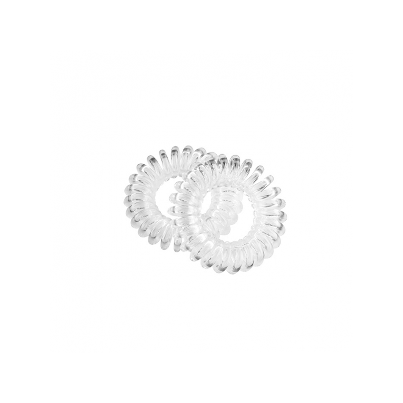 PACK DE 2 GOMES ESPIRAL MITJANES 45MM TRANsPARENTS