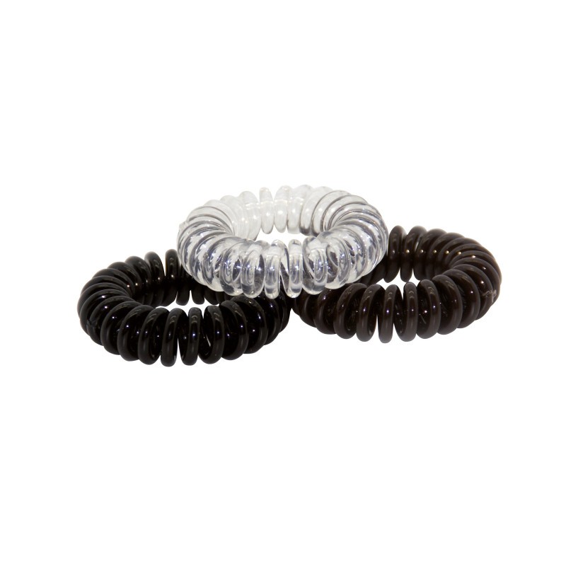 PACK DE 2 GOMES ESPIRAL PETITES 35MM NEGRES