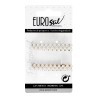 PINCES DAURADES RECTANGULARS LLARGUES AMB PERLES 2 UNITATS