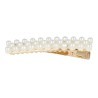 PINCES DAURADES RECTANGULARS LLARGUES AMB PERLES 2 UNITATS
