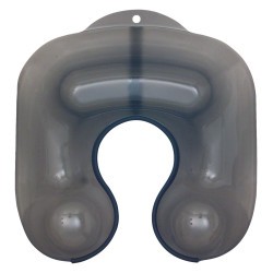 PROTECTOR COLL Plàstic AMB RIVET 33X36 NEGRE