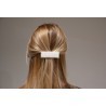 "RANITAS" DAURADES RECTANGULARS AMB PERLES 2 UNITATS