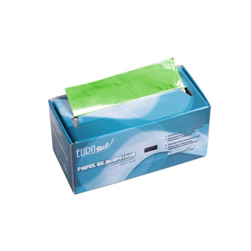 ROTLLO PAPER ALUMINI 100 M. VERD