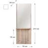 TOCADOR MURAL MERCURY BLANC