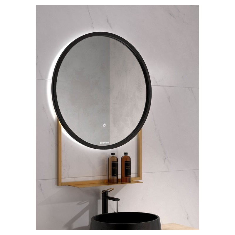 MIRALL LED ASH Ø70 NEGRE MATE51/NEGRE02
