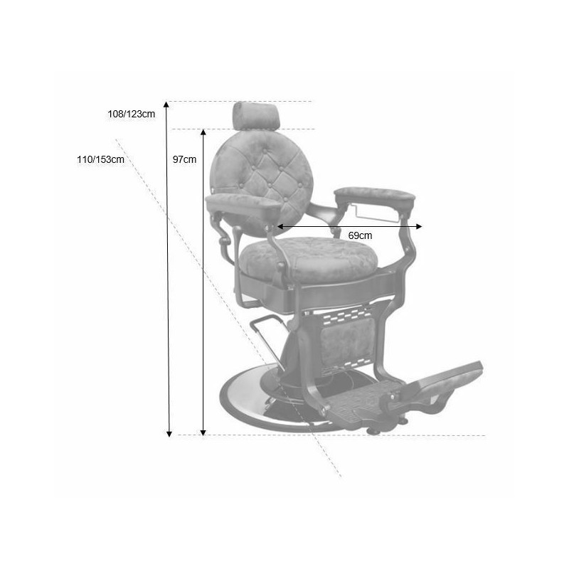 BUTACA BARBER TOKIO NEGRE